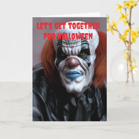 Let's get together for Halloween. Kaart (Gele Bloem)