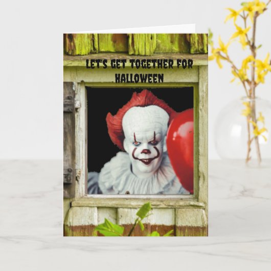 Let's get together for Halloween. Kaart (Gele Bloem)