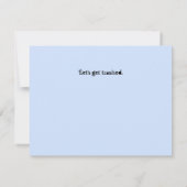 Let's Get Trashed Greeting Card (Achterkant)