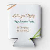 Let's get ugly Christmas ugly sweater Partyorange  Blikjeskoeler (Achterkant)