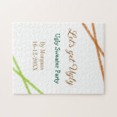 Let's get ugly Christmas ugly sweater Partyorange  Legpuzzel (Horizontaal)