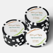 Let's get ugly Christmas ugly sweater Partyorange Poker Chips (Opstapeling)