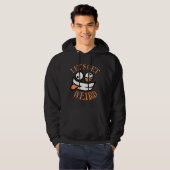 Let's Get Weird Crazy Cartoon Face Mad Happy Hoodie (Voorkant volledig)