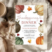 Let's Give Thanks Invite dinner Pumpkin  Kaart