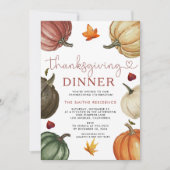 Let's Give Thanks Invite | Pumpkin Thanksgiving Kaart (Voorkant)