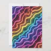 Let's GLOW Crazy' Neon glow in the dark Birthday Kaart (Achterkant)