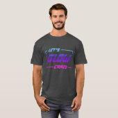 Let's Glow Crazy Neon Light Glow in the Dark Party T-shirt (Voorkant volledig)