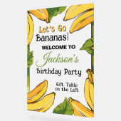 Let's Go Bananas Any Age Birthday Party Acryl Bord (Hoek)