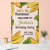 Let's Go Bananas Any Age Birthday Party Acryl Bord (Huwelijk)