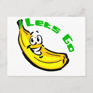 Lets Go Bananas Briefkaart