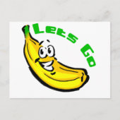 Lets Go Bananas Briefkaart (Voorkant)