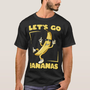 Let's Go Bananas Cool Thug Banana met Zonnebril T-shirt