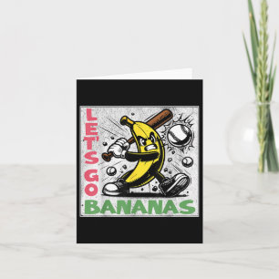Lets Go Bananas Funny Banana Youth Kinder Jongens  Kaart