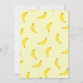 Let's Go Bananas Kids Birthday Invitation Kaart (Achterkant)