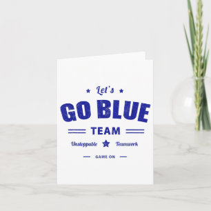 Lets Go Blue Competition Oorlogsspel Team Sum Kaart
