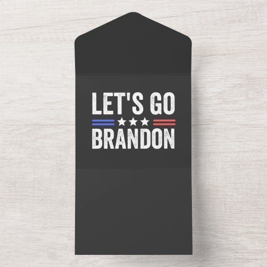 Let's Go Brandon All In One Uitnodiging (Binnen)