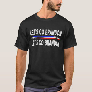 Let's Go Brandon Amerikaanse Vlag Vervuild T-shirt
