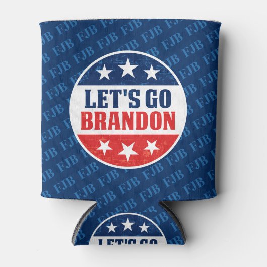 Let's Go Brandon anti joe Biden Pro troef 2024 Blikjeskoeler (Voorkant)