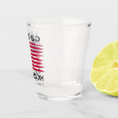 Let's Go Brandon Biden Chant Distressed Flag Funny Shot Glas (Rechts)