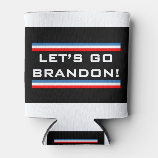 Lets Go Brandon Black Blikjeskoeler (Voorkant)