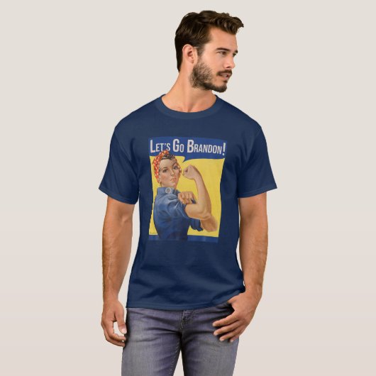 Let's Go Brandon Blue T-shirt (Voorkant volledig)