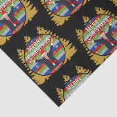 Let's Go Brandon Christmas Trump Snowflake Holiday Tissuepapier (Detail)