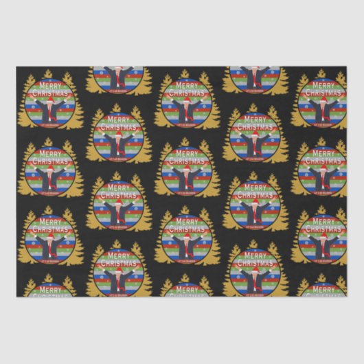 Let's Go Brandon Christmas Trump Snowflake Holiday Tissuepapier (Voorkant)