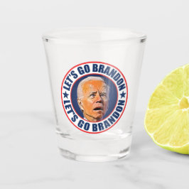 Let's Go Brandon fjb anti joe Biden troef 2024 Shot Glas