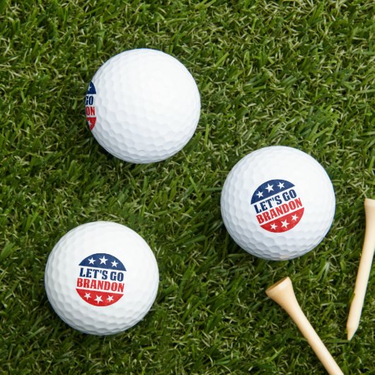 Let's Go Brandon fjb grappige anti joe Biden 2024 Golfballen (Insitu Gras)