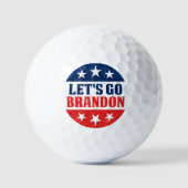 Let's Go Brandon fjb grappige anti joe Biden 2024 Golfballen (Voorkant)