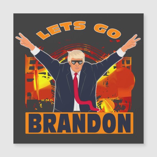 Let's Go Brandon Funny Anti Biden Trump Political  (Voorkant)