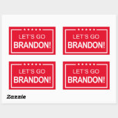 Lets Go Brandon Funny Trump 2024 Rechthoekige Sticker (Vel)