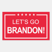Lets Go Brandon Funny Trump 2024 Rechthoekige Sticker (Voorkant)