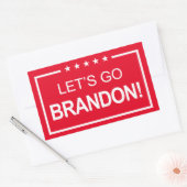 Lets Go Brandon Funny Trump 2024 Rechthoekige Sticker (Envelop)