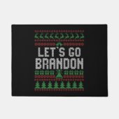 Let's Go Brandon Funny Ugly Christmas Sweater Deurmat (Voorkant)