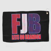 Lets Go Brandon Golfhanddoek (Horizontaal)