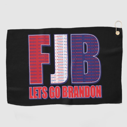 Lets Go Brandon Golfhanddoek (Horizontaal)