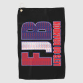 Lets Go Brandon Golfhanddoek (Voorkant)