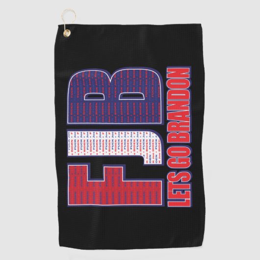 Lets Go Brandon Golfhanddoek (Voorkant)