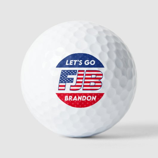 Let's Go Brandon grappige anti Biden pro troef 202 Golfballen (Voorkant)