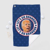 Lets Go Brandon grappige anti Biden Pro troef Golfhanddoek (Insitu)