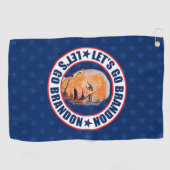 Lets Go Brandon grappige anti Biden Pro troef Golfhanddoek (Horizontaal)