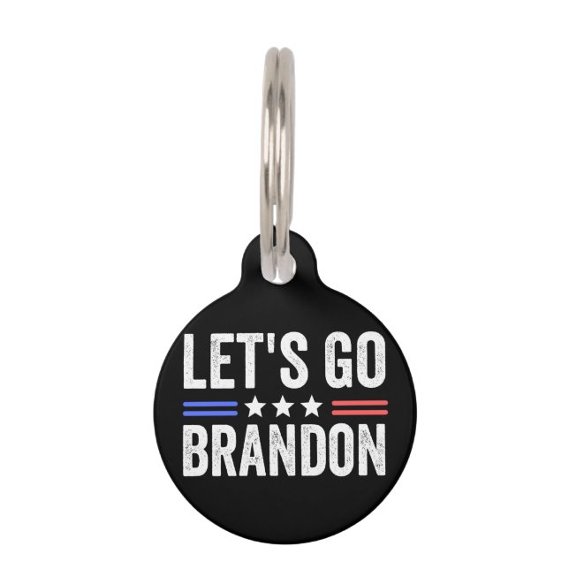 Let's Go Brandon Huisdierpenning (Voorkant)