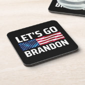 lets go brandon laat brandon merken bier onderzetter (Linkerzijde)