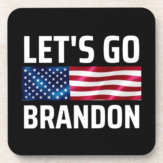 lets go brandon laat brandon merken bier onderzetter (Voorkant)