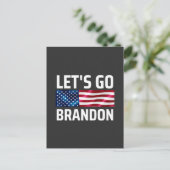 lets go brandon laat brandon merken briefkaart (Staand voorkant)