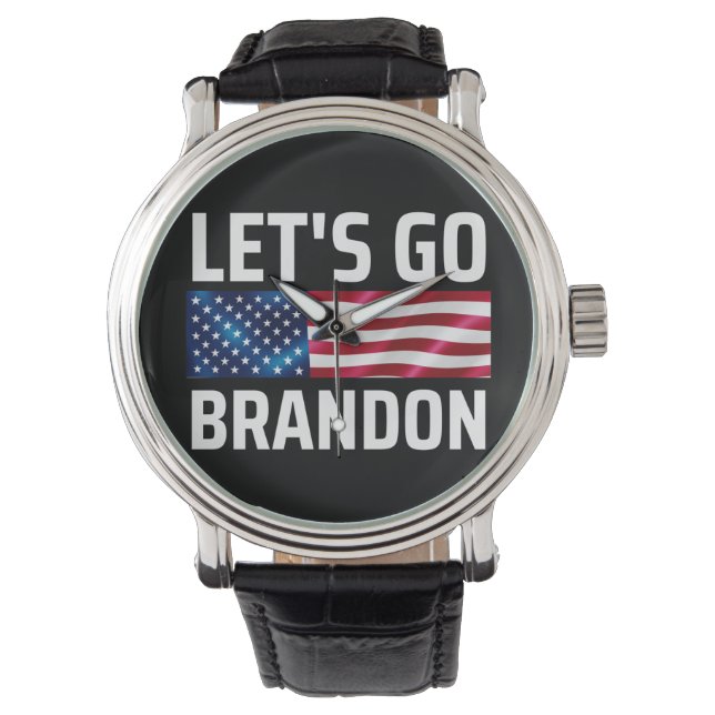 lets go brandon laat brandon merken horloge (Voorkant)