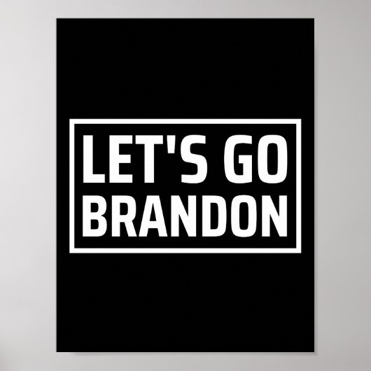 lets go brandon laat brandon merken poster (Voorkant)