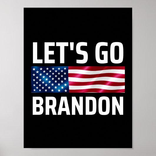 lets go brandon laat brandon merken poster (Voorkant)