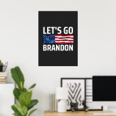 lets go brandon laat brandon merken poster (Thuiskantoor)